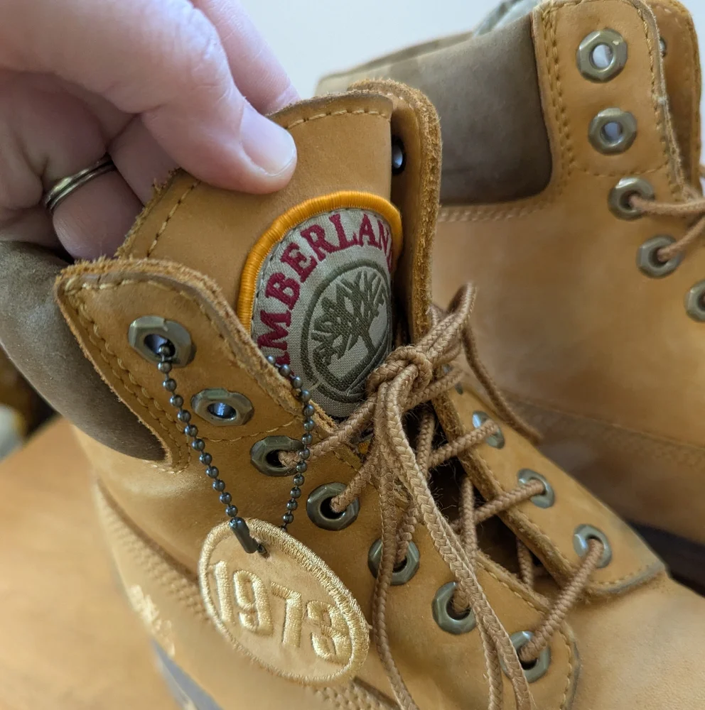 Vintage‎ Y2K Timberland Tan Construction Boots